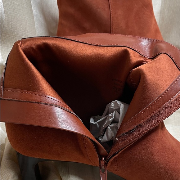 Violeta By MNG Terracotta Ankle Booties New - Picture 8 of 8